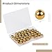 40 PCS Precision Brass Bearing Balls, 1/2 Inch Diameter Polished Surface, Quality and Corrosion-Resistant, Includes Transparent Storage Box, Ideal for Ball Mill and Diverse Projects