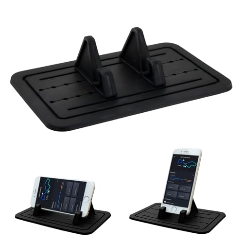 Kaslaider Soporte para Teléfono de Coche, Soporte Coche Movil Universal Almohadilla de Silicona, Soporte Movil Coche Salpicadero Antideslizante para Todos Los Teléfonos Inteligentes
