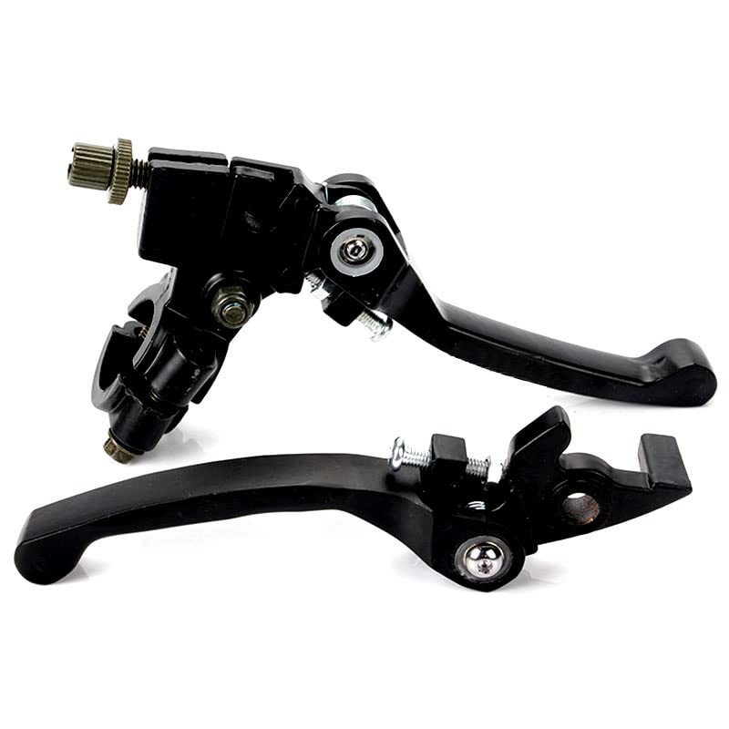 Levier D'Embrayage Pliant 22mm Avec Perche Aluminium Noir Pour Pit Bike 50CC 125CC