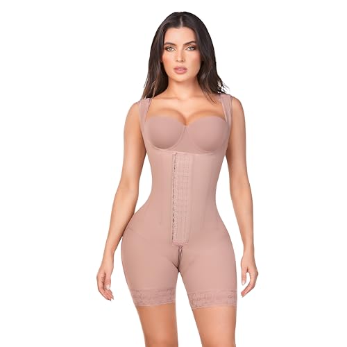 Ann Chery 5165 Shapewear Bodysuit Hourglass Silhouette | 4 levels of hooks, Waist Compression and Lifting | Faja Colombiana
