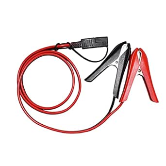 LANMINGLEL Pince Crocodile Vers Connecteur SAE 14 AWG - Câble D'extension Avec Adaptateur D'inversion De Polarité SAE Pour Motos, Voitures, Charge Solaire (1 M