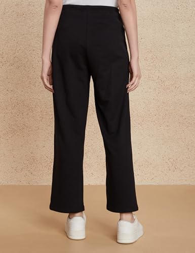 Image of Amazon Brand - Symbol Women's Wide-Leg Mid Rise Ankle Length Lounge Pant (Loose Fit) (Available in Plus Sizes)
