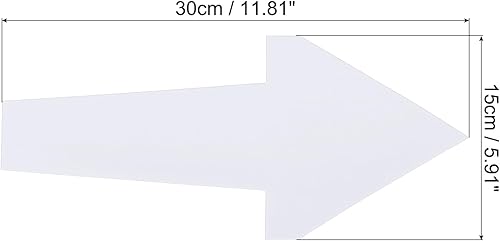 Miniatura 2 de PATIKIL Adhesivo de flecha de 12 x 6 pulgadas, 24 piezas de PVC removibles autoadhesivas impermeables para piso, letrero de flecha para