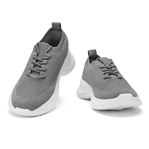 Image of Casbeam Mens Running Shoes Comfortable Lightweight Breathable Walking Shoes Lace-up Shoes Mesh Workout Casual Sports Shoes