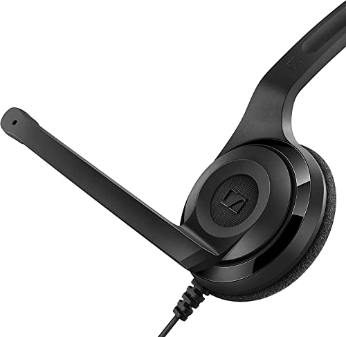 Sennheiser PC 3 Chat - Casque Audio Filaire Supra-Auriculaire – Casque Gamer Occasionnel Micro Antibruit Connexion Aisée - Son Stéréo – Casque PC Idéal pour Communications Vocales & E-Enseignement