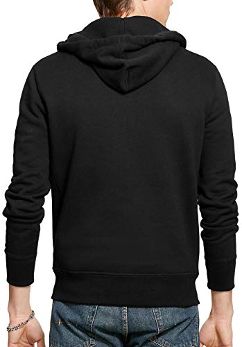 Image of Polo Ralph Lauren Classic Full-Zip Fleece Hooded Sweatshirt - M - Black