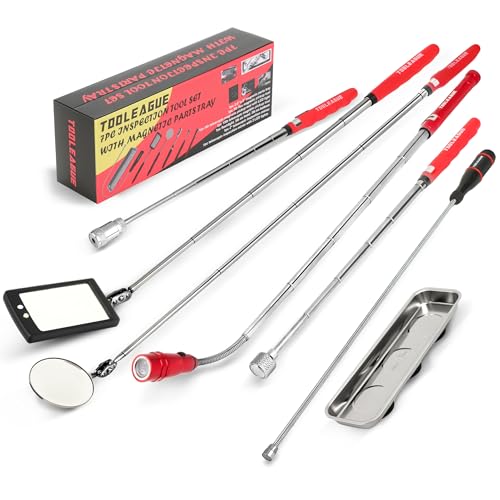 TOOLEAGUE 7Pcs Telescoping Magnetic Pickup Tool Set, Extendable...