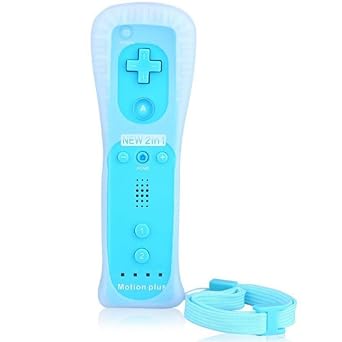 ChamZA Wireless 2 in 1 Built-in Motion Plus Remote Controller for Wii/Wii U SkyBle