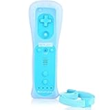 ChamZA Built-in Motion Plus 2 in 1 Wireless Remote Controller Gamepad for Wii/Wii U (Sky Blue)