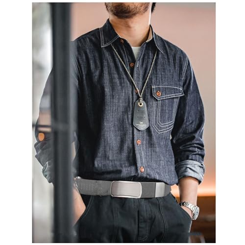 Mens Belts Stainless Steel, Metal Magnetic Braided Belt for Men with Stainless Steel Automatic Buckle3