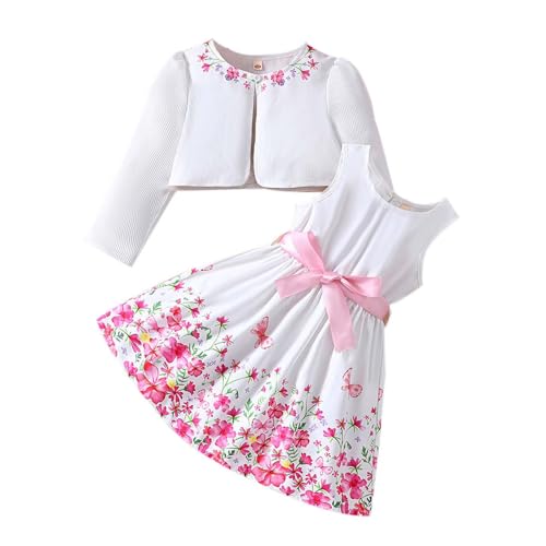 Ensemble robe fleurie fille et gilet pour créer de merveilleux souvenirs d'enfance