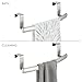 iDesign Axis Curved Over-the-Cabinet Kitchen Bar Holder for Dish and Hand Towels, Pot Holders, 9.75