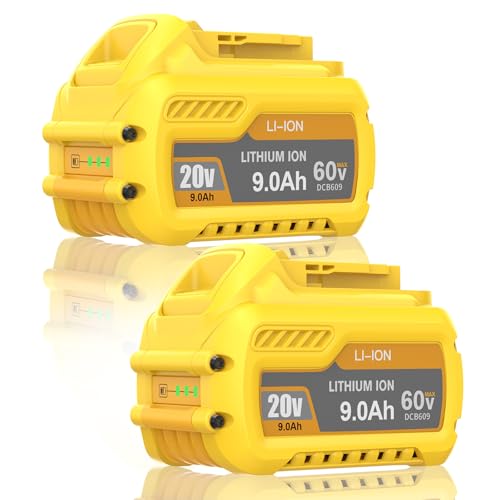 9.0Ah Replacement for Dewalt 20V 60V Flexvolt Battery Compatible with