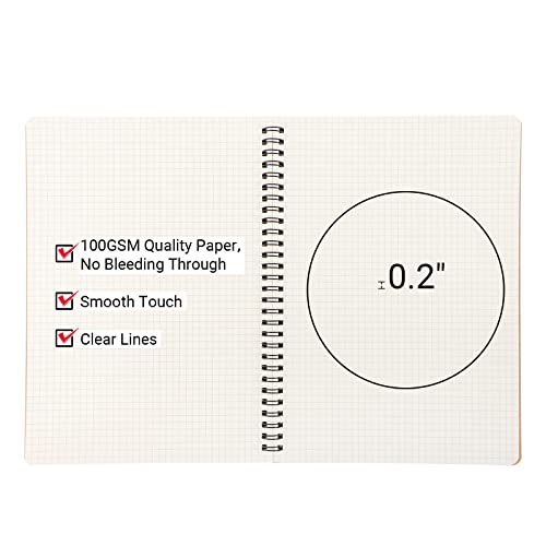 Carnets à spirales kraft B5 lot de 3 pour ne plus perdre vos idées importantes