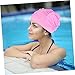 OHPHCALL Elastic Swim Cap for Women Spa Hat for Long Hair Hair Protection Polyester Practical and Stylish