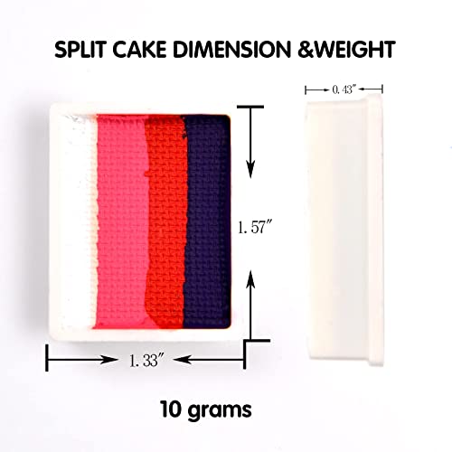 Bvendano DGM20211115 Professional Face Paint Makeup Split Cake Palette 12 × 10Gm Water Actived thumb #3