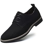 Mens Suede Shoes Dress Shoes Classic Oxfords Business Casual Lace Up Derbys Shoes