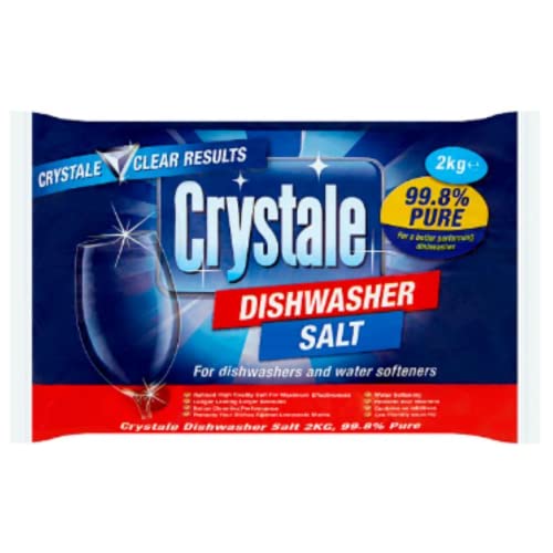 Crystale - Sal para lavavajillas (2 kg, 6 unidades)