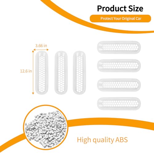 Image of Hoolcar Front Grill Mesh Inserts Clip-in Honeycomb Grille Guard Cover Fit for Jeep Wrangler JK JKU 2007-2017, Exterior Accessories, White