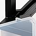 IRIS USA Plastic Drawer Storage Organizer, 3-Drawers, 2-Pack, for Classroom Art Craft Supplies, Bathroom Bedroom, Laundry Room, Black/Clear