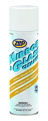 Zep Plexiglass, Mirror And Glass Aerosol - 18 Ounce (Case Of 12) 9801 - Professional Grade Cleaner #TOP1