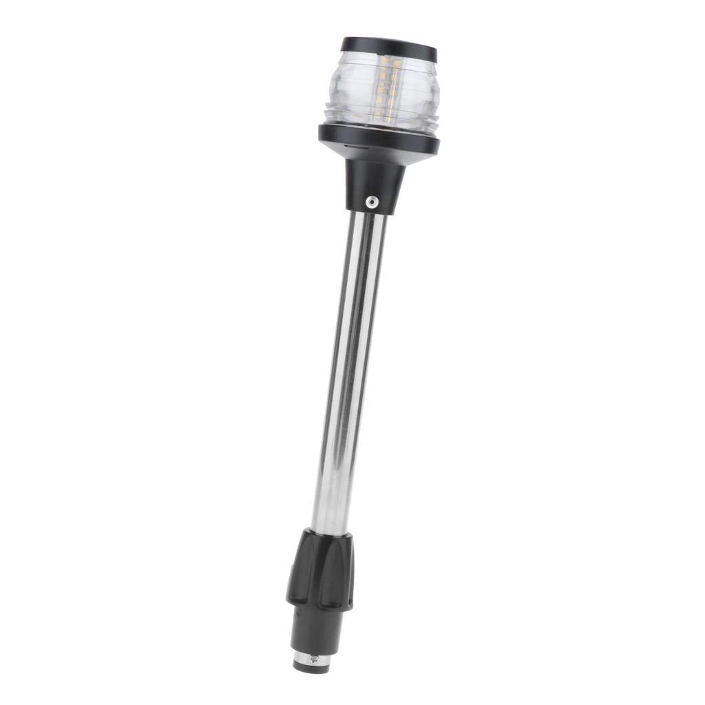Luce di Ancoraggio a LED a 360 ° per Navigazione Nautica da Barca Marina Impermeabile 12-24V Bianca
