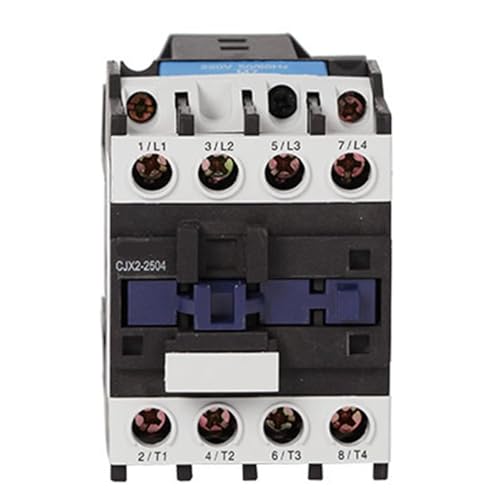 Contactor CJX2-2504 4NO 25A 220V para carril DIN industrial LC1