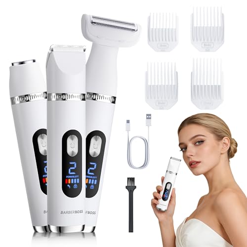 Rasoir électrique femme 3 en 1 BarberBoss pour un maillot impeccable en vacances