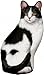 Produktbild Fiddler's Elbow Trstopper Schwarz/Weiss Katze Sitzend 17x11x40 cm (100% Baumwolle)