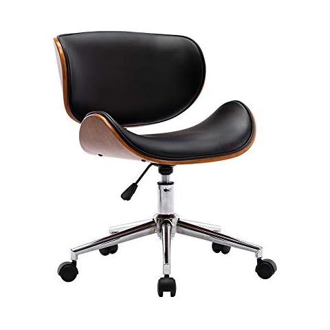 Mingone Bürostuhl Holz Computerstuhl Schreibtischstühle Drehstuhl 360° Höhenverstellbar Office Chair Cover