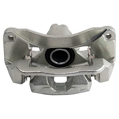 Image of TRQ Rear Driver and Passenger Side Brake Caliper Set Caliper Brackets Hardware Compatible with 03-06 Subaru Baja 00-04 Legacy 00-04 Outback