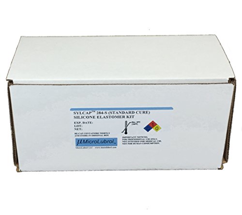 SYLCAP 284-S Silicone Elastomer Encapsulant Kit, Transparent, Optically Clear, 10:1 Mix, 500 Gm/ML (0.5 Kg), Compare to Sylgard 184 and Similar