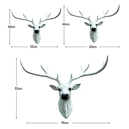 Faux Taxidermy Large Deer Head Wall Mount Sculpture,Animal Head Modern Wall Decoration,Large Faux Deer Head Wall Art For Your Home,Unique Animal-Friendly Wall Sculptures #TOP4