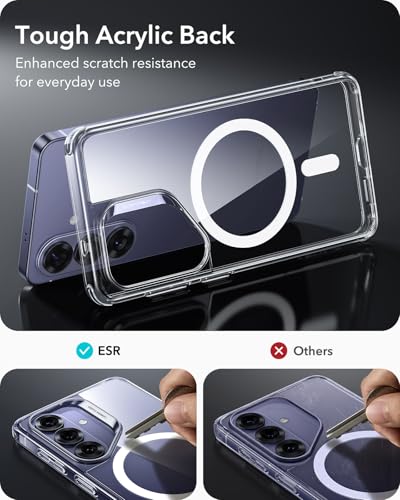 ESR for Samsung Galaxy S26 Phone Case, Compatible with MagSafe, Military-Grade Protection, Shockproof Magnetic Case for Samsung Galaxy S26, Classic Hybrid Series, Clear — view 5