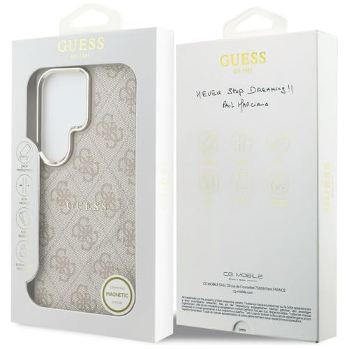 Coque Guess 4G Embossed Ring MagSafe pour Samsung Galaxy S26 Ultra - vue 9