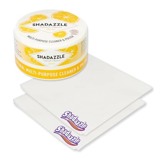 Shadazzle Nanofiber Cleaning Cloth and All Purpose Cleaner and Polish Lemon
