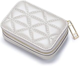 Borsa per Cosmetici Ladies Rossetto Borsa Auricolare Organizzatore Organizzatore Portafoglio Moneta Ottimo Pelle Mini Makeup Case Specchio Rossetto Pocket