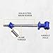 Yost Vises Y18SS Vise Screw | 18 Inch DIY Vise Tool | Solid Steel Main Screw with a Cast Iron Body Construction, Blue Metallic