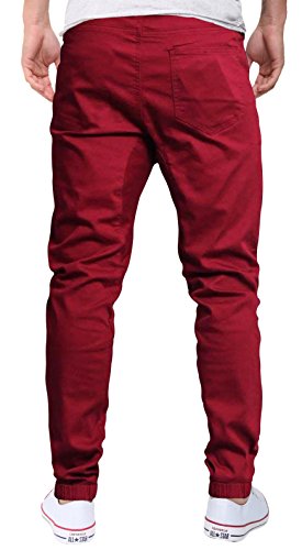 Men's Chino Jogger Pants Casual Elastic Waistband Twill Cargo Trousers for Outdoor & Athletic Activities2