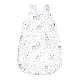 Winterschlafsack Baby 110 cm mit Reißverschluss - Winter Babyschlafsack Warmer Kinder Schlafsack aus Baumwolle