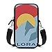 Bolso bandolera para teléfono móvil con correa de hombro extraíble bandera de Colorado resistente al desgaste bolsa caso para llavero muñeca monedero al aire libre bolsas unisex