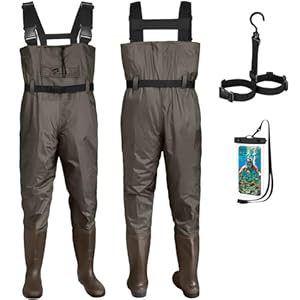 Croch Wathose Anglerhose mit Gummi Watstiefel