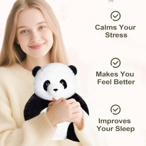 Peluche de panda mullido contra el estrés para cama y sofá de casa 4