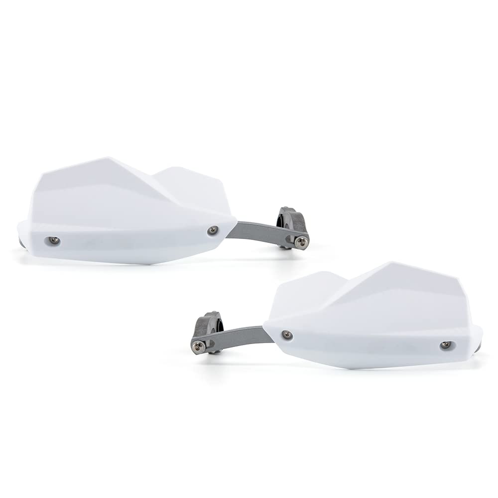 Motorrad Handschutz 22mm 28mm Griffschutz Schild Motorrad Motocross Roller Winddichter Lenker Handschutz Schutzausrüstung (Weiß)