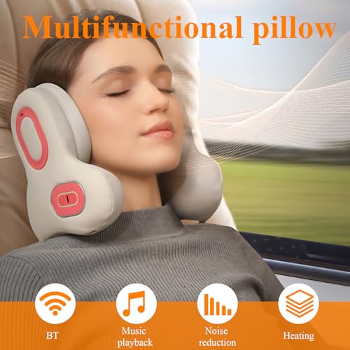 Almohada ajustable de viaje con función térmica y audio miniatura 3