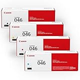 Canon Genuine Toner Bundle 046 (1248C006), 4 Pack (1 Each: Cyan, Magenta, Yellow, Black), for Canon Color imageCLASS MF735Cdw, MF733Cdw, MF731Cdw, LBP654Cdw Laser Printers