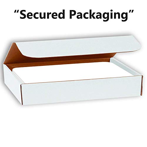 Hamilco White Cardstock Thick Paper - Blank Index Flash Note & Post Cards With Rounded Corners - Greeting Invitations Stationary 4 X 6" Heavy Weight 80 Lb Card Stock For Printer - 100 Pack #TOP3