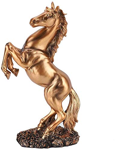 Figurine Horse, Resin Statue Braided Horse, Modern Bronze Horse Statue For Desk Decor, European Style And Exquisite Workmanship, Great For Home/Office/Coffee Shops/Restaurant Decoration(Bronze) #TOP8