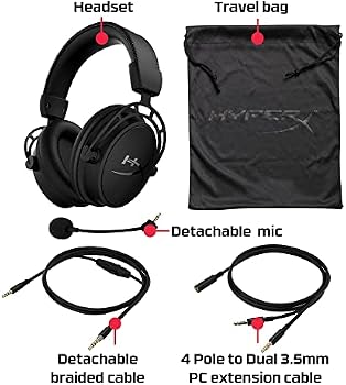 HyperX Cloud Alpha Black Pro Gaming Headset for PC, PS4 \u0026 Xbox One,  Nintendo Switch, HX-HSCA-BK/WW : Amazon.com.au: Computers