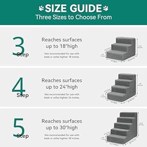 Dog-Stairs-for-High-Bed-and-Couch-Premium-Foam-Dog-Steps-for-Small-Dogs-Older-Pets-Non-Slip-Pet-Stairs-with-High-Strength-Boards-Removable-Washable-Cover-3-Tiers-Grey - Cucciolini Doodles   Dog-Stairs-for-High-Bed-and-Couch-Premium-Foam-Dog-Steps-for-Small-Dogs-Older-Pets-Non-Slip-Pet-Stairs-with-High-Strength-Boards-Removable-Washable-Cover-3-Tiers-Grey